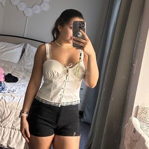 Cute top with lace details